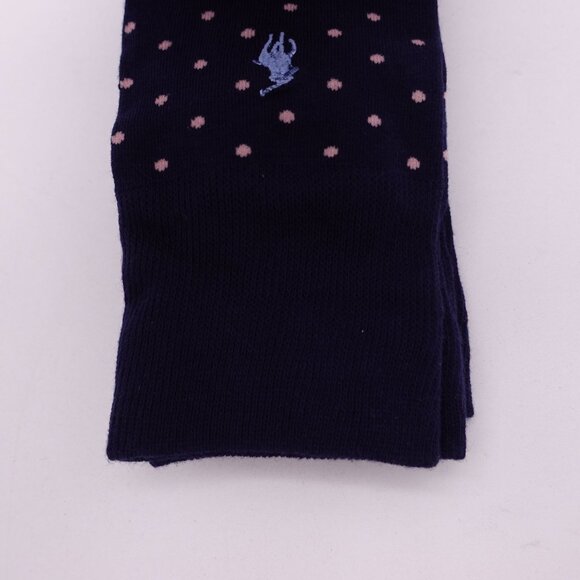 NEW Polo Ralph Lauren 3 Pack Socks Logo Embroidered Polk Cotton Blend Navy Blue - Picture 4 of 7